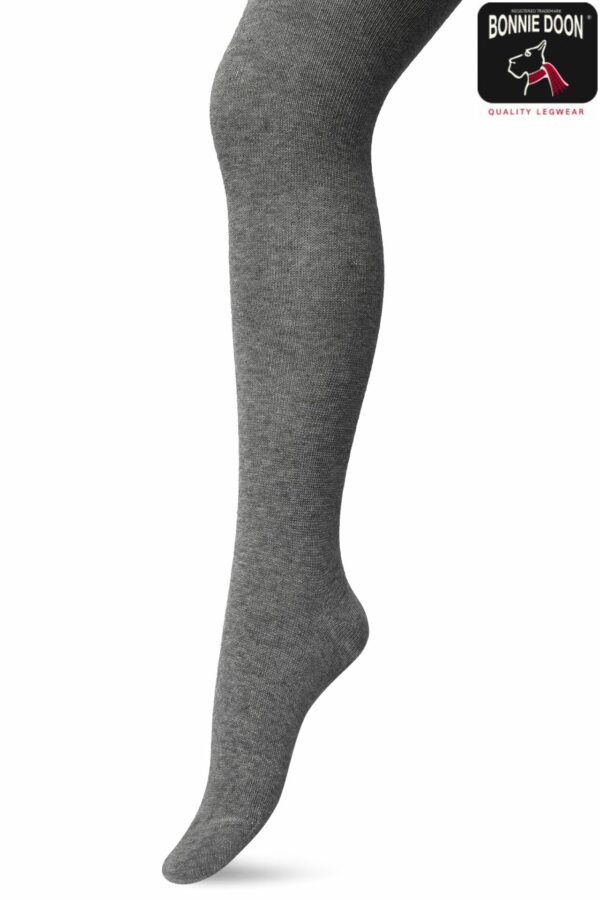 Bonnie Doon Strumpfhose "Dark Grey" Gr. 36-38/Small, 80%Bio-Baumwolle, Einfarbig