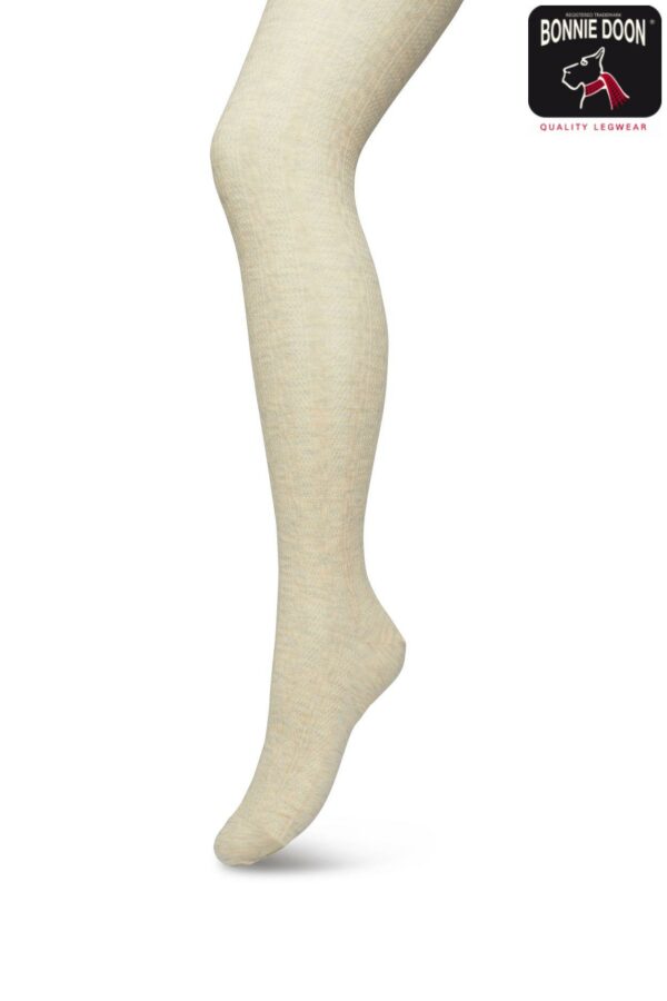 Bonnie Doon Strumpfhose "Sand Mele" Gr. 42-44/X-Large, 80%Bio-Baumwolle, Einfarbig