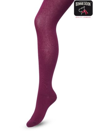 Bonnie Doon Strumpfhose "Crushed Violet" Gr. 38-40/Medium, 80%Bio-Baumwolle, Einfarbig