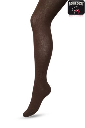 Bonnie Doon Strumpfhose "Dark Brown" Gr. 38-40/Medium, 80%Bio-Baumwolle, Einfarbig