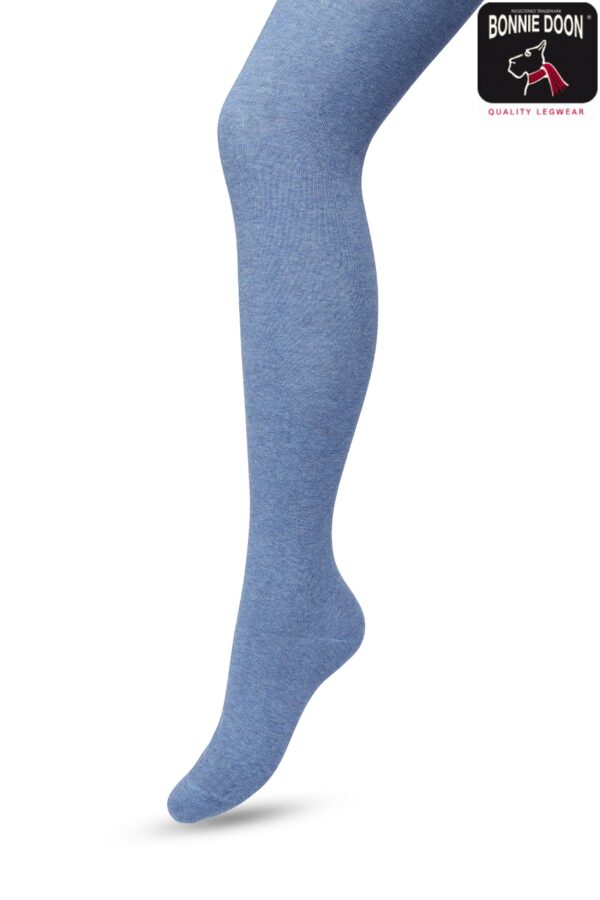 Bonnie Doon Strumpfhose "Denim Heather" Gr. 38-40/Medium, 80%Bio-Baumwolle, Einfarbig