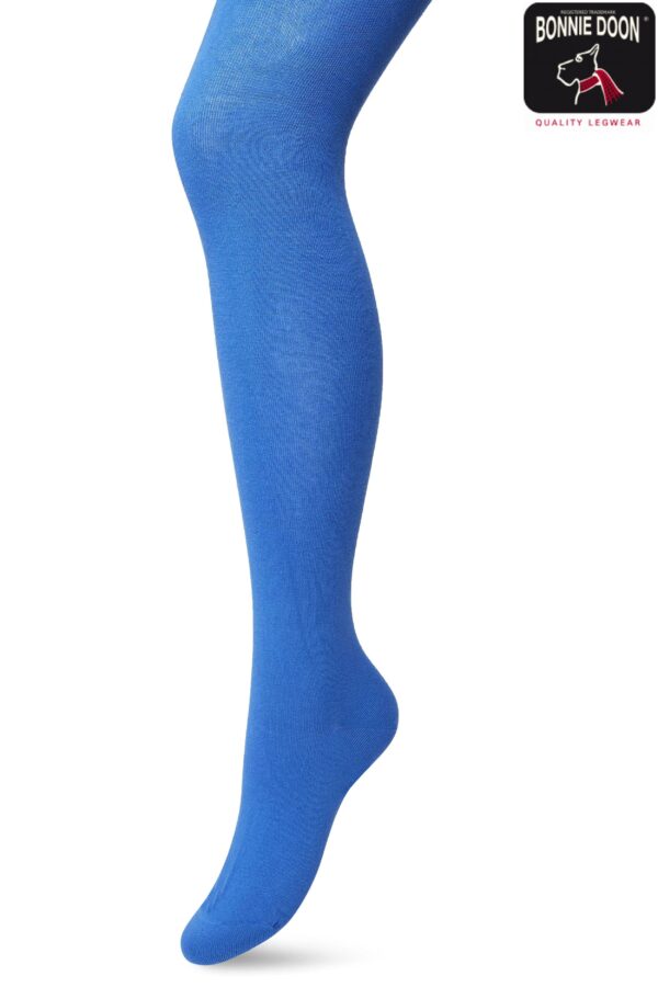 Bonnie Doon Strumpfhose "Strong Blue" Gr. 38-40/Medium, 80%Bio-Baumwolle, Einfarbig