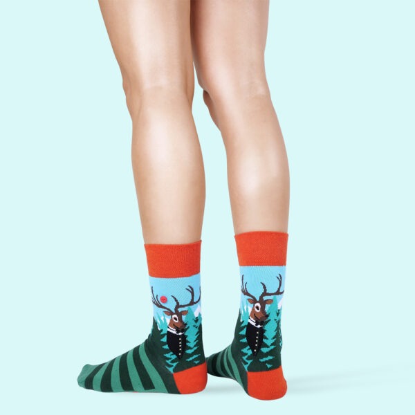 Unabux Socken "Autumn Leaves" Gr. 36-40, mit Komfortbund, 80%Baumwolle
