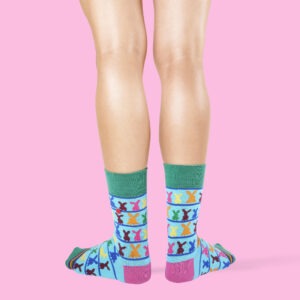 Unabux Socken "Coloured Rabbit" Gr. 36-40, mit Komfortbund