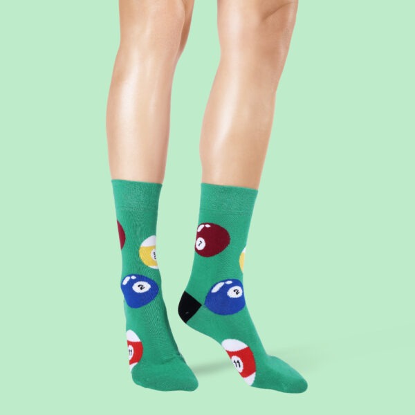 Unabux Socken "Billiard Ball" Gr. 41-46, mit Komfortbund, 80%Baumwolle