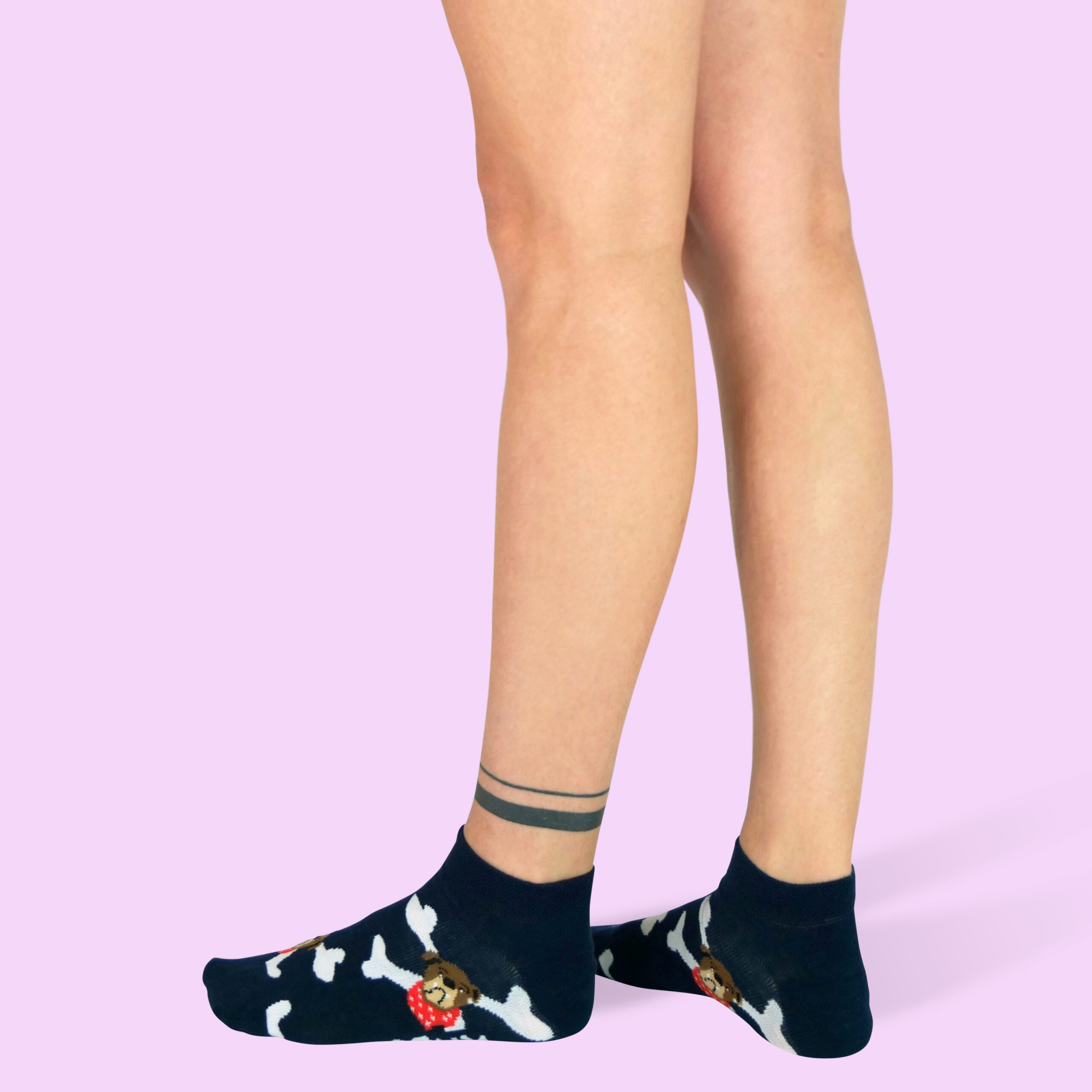 Unabux Sneaker-Socken "Murphy" Gr. 36-40, mit Komfortbund, 80%Baumwolle