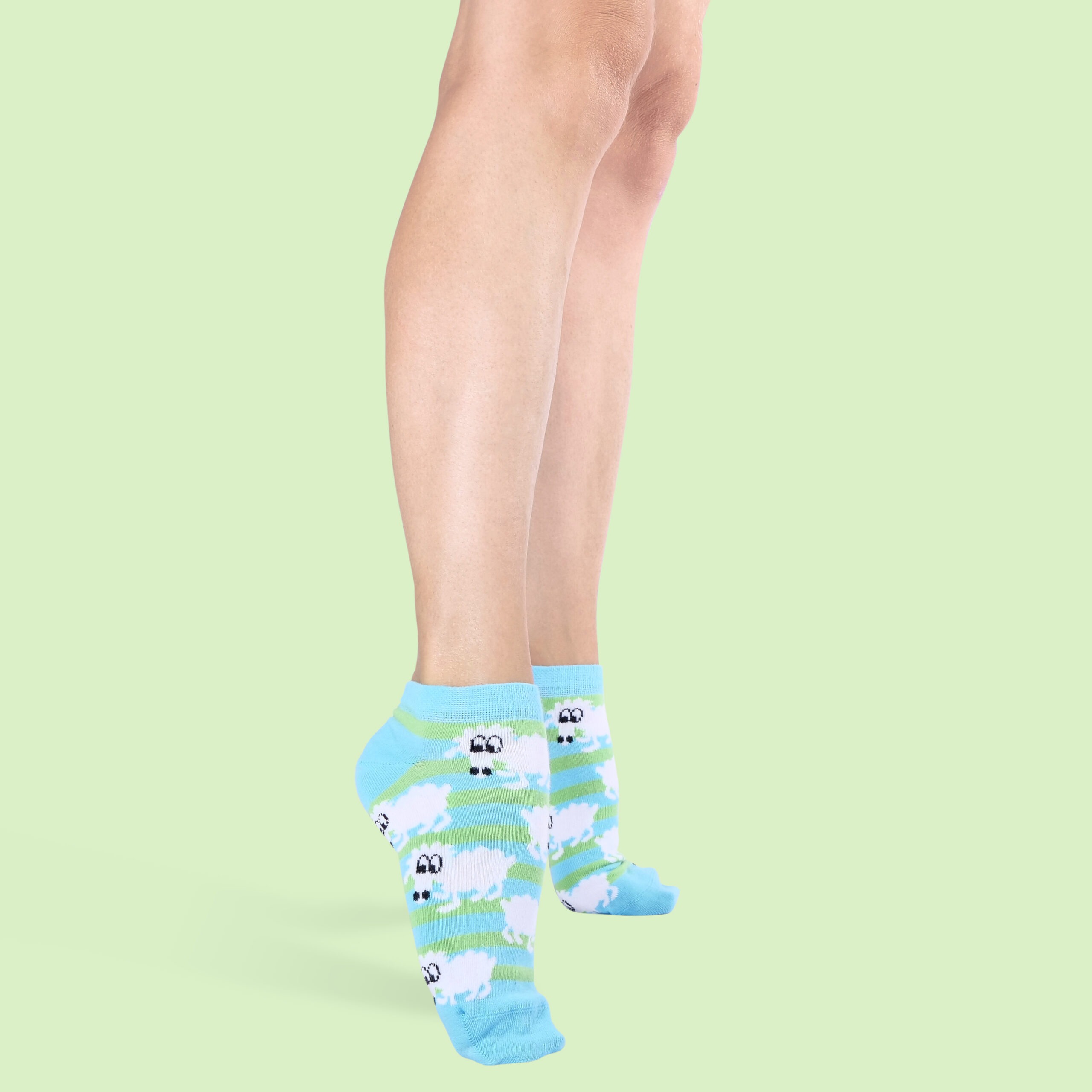 Unabux Sneaker-Socken "Short Sheep" Gr. 36-40, mit Komfortbund, 80%Baumwolle