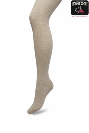 Bonnie Doon Strumpfhose "Taupe Heather" Gr. 38-40/Medium, 80%Bio-Baumwolle, Einfarbig