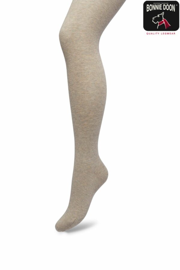 Bonnie Doon Strumpfhose "Taupe Heather" Gr. 38-40/Medium, 80%Bio-Baumwolle, Einfarbig