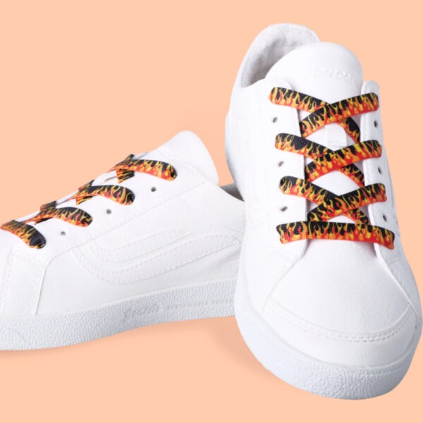 Unabux Schnürsenkel-Lovely Shoes Laces "Burning Blaze" Einheitsgröße , 100 cm