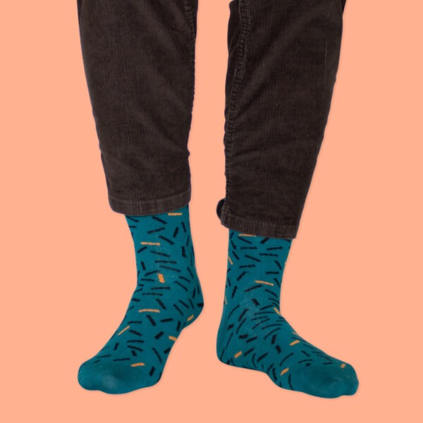 UnaBux Snazzy Cashmere-Modal Socken "LUNCH BREAK" Gr. 44-47