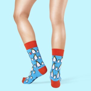 Unabux Socken "Pingu Blue" Gr. 36-40, mit Komfortbund