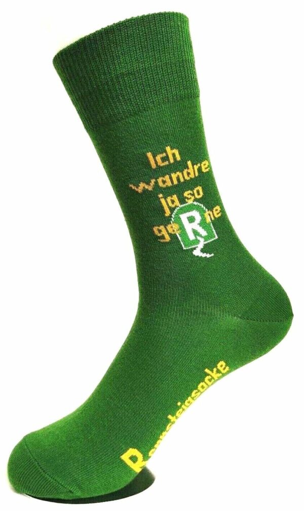 Rennsteigsocke ein Stück Weg mit dir Gut Runst! "Wiese hell" Gr. 35-38, Cotton