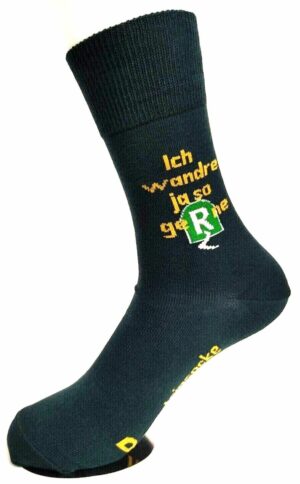 Rennsteigsocke ein Stück Weg mit dir Gut Runst! "Wald dkl." Gr. 35-38, Cotton