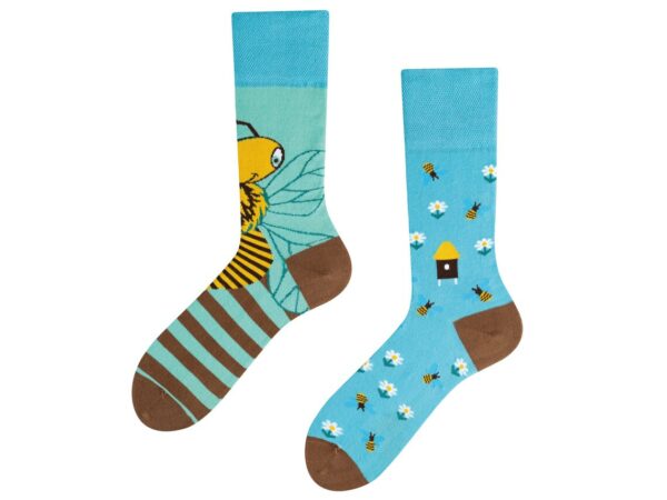 Todo Themen-Socken "Bee Paradise" Gr. 43-46, Komfortbund, Baumwolle