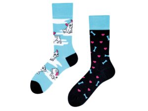 Todo Themen-Socken "Lovely Dog" Gr. 43-46, Komfortbund, Baumwolle