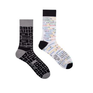 Spox Sox Themen-Socken "IT" Gr. 36-39, Komfortbund, handgekettelt