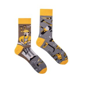 Spox Sox Themen-Socken "DIY" Gr. 36-39, Komfortbund, handgekettelt