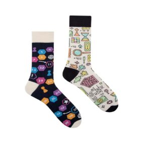 Spox Sox Themen-Socken "Brettspiele" Gr. 36-39, Komfortbund, handgekettelt