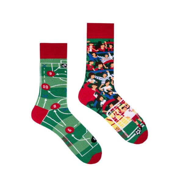 Spox Sox Themen-Socken "Fussball" Gr. 44-46, Komfortbund, handgekettelt
