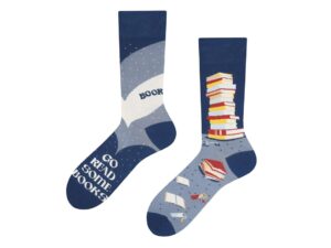 Todo Themen-Socken "Books" Gr. 43-46, Komfortbund, Baumwolle